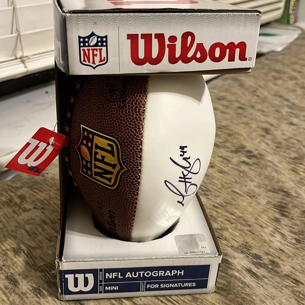 Wilson No box SIGNED Autographed football #49 - Picture 1 of 9